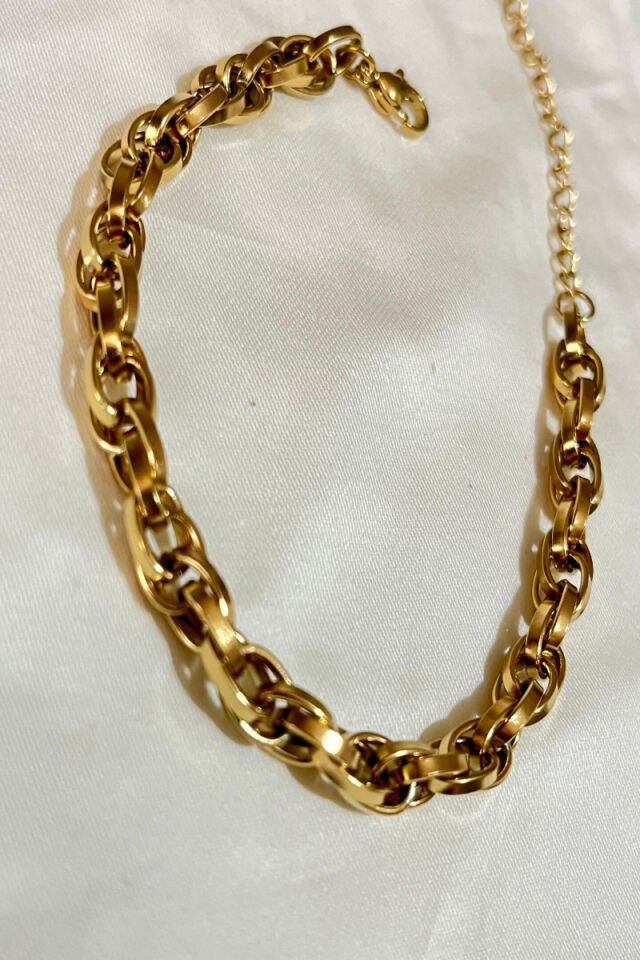 Çelik Kuyumcu İşçiliğinde Zincir Bileklik