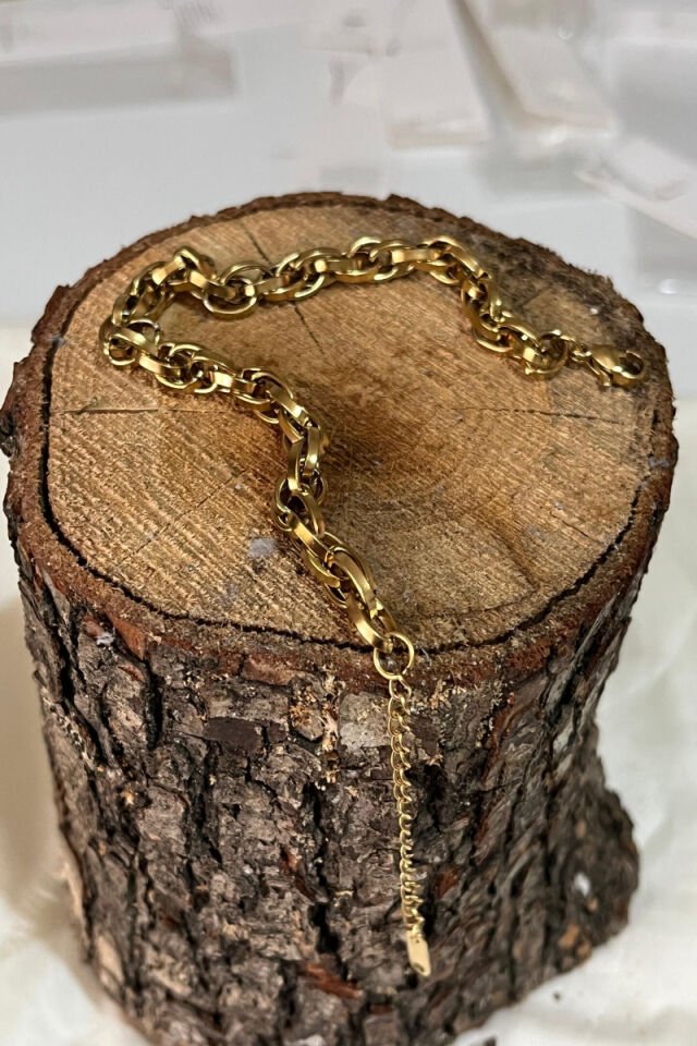 Çelik Kuyumcu İşçiliğinde Zincir Bileklik