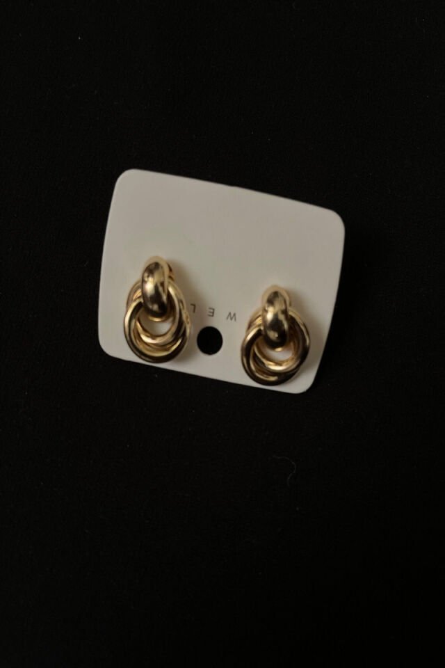 Xuping İç İçe Halkalı Çelik Küpe