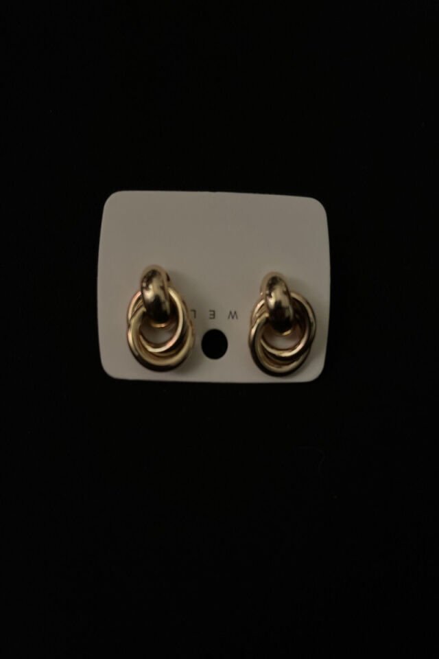 Xuping İç İçe Halkalı Çelik Küpe