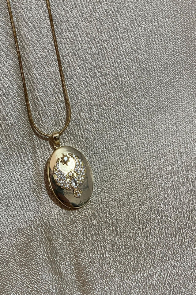 Uzak Şehir Alya Anka Kuşu Çelik Kolye