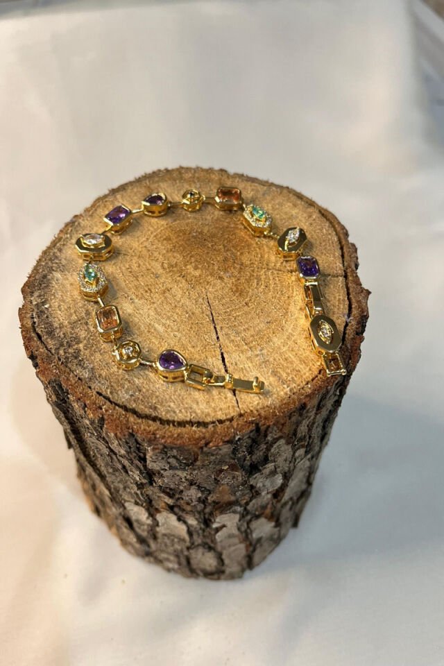 Element Zirkon Taşlı Trend Çelik Bileklik/17cm