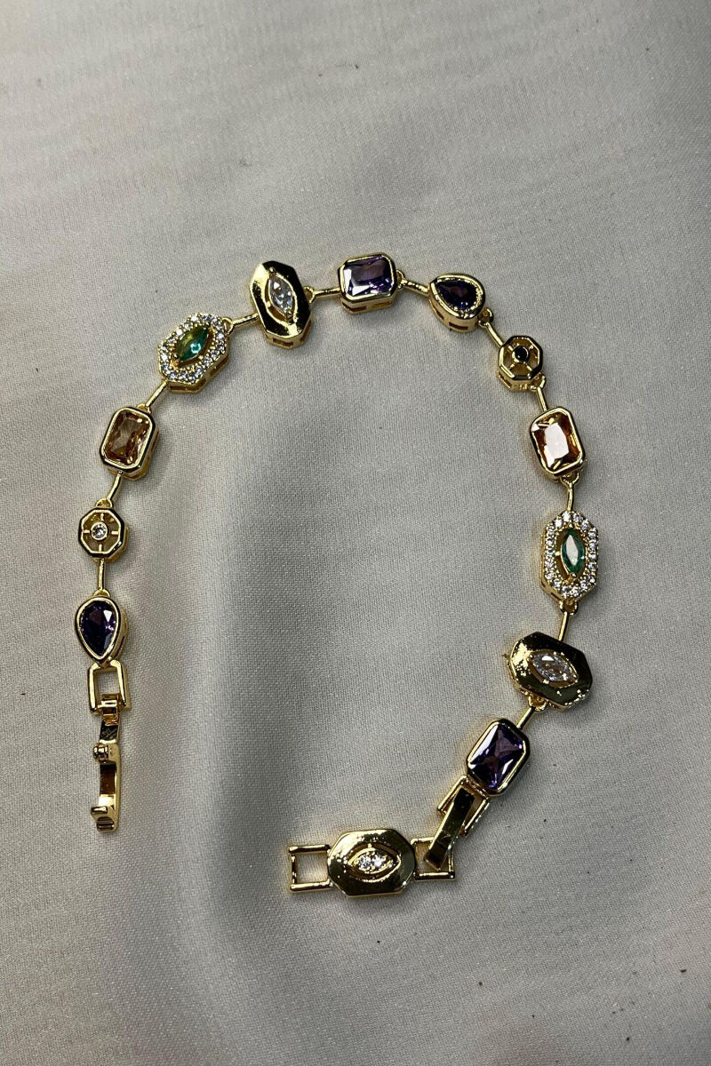 Element Zirkon Taşlı Trend Çelik Bileklik/17cm