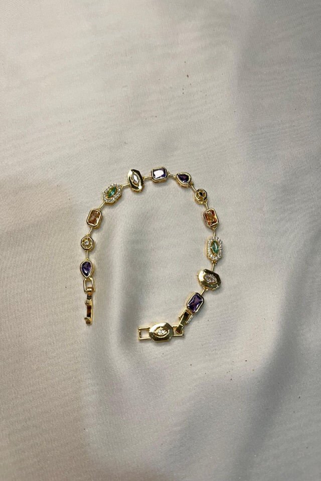 Element Zirkon Taşlı Trend Çelik Bileklik/17cm